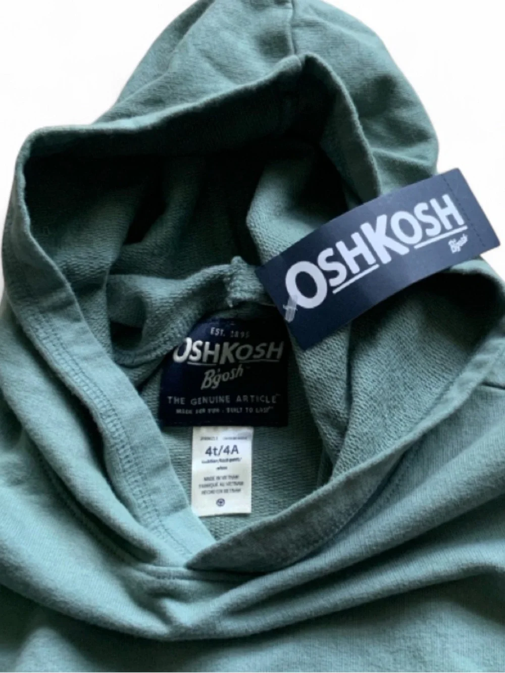 NWT📚 OshKosh B'gosh Pull Over Hoodie Boys 4T